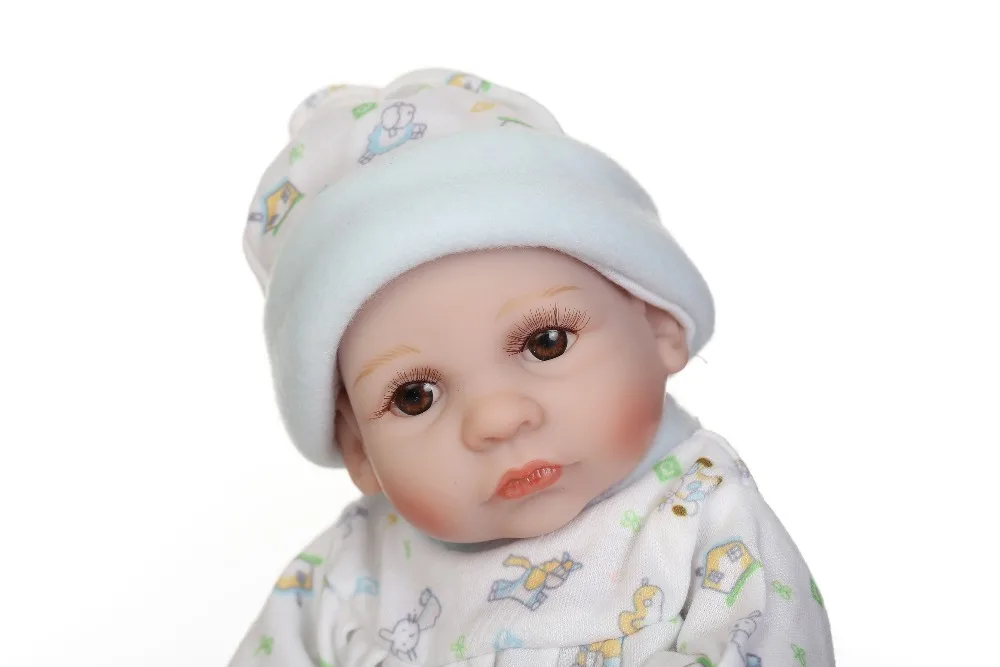NPK 25 см Напълно Силиконови Кукли Reborn Baby Живи Реалистични Истински Кукли Мини Реалистични Bebes Reborn Бебета, Играчки За Момичета, Подарък За Рожден Ден Изображение 3