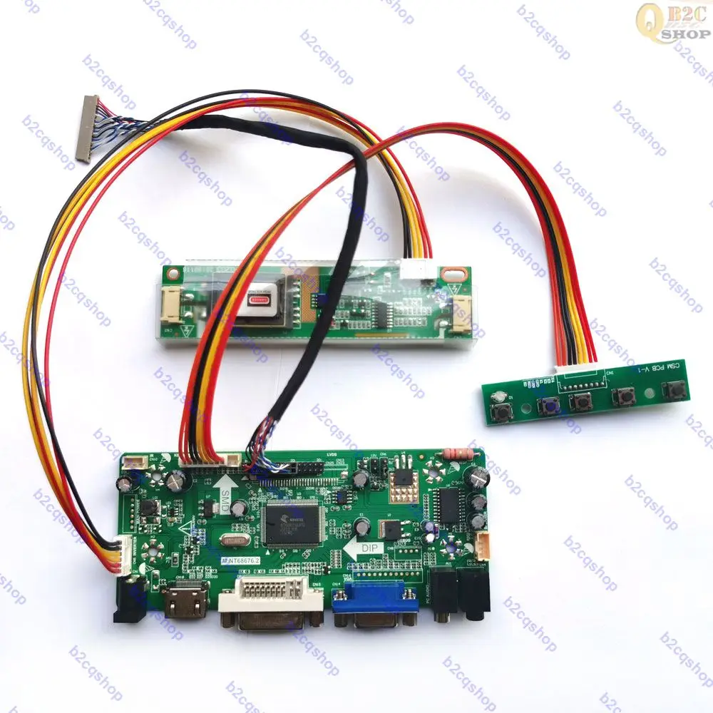 NT68676 LCD шофьор на такси контролер Комплект монитори за панел G121S1-L01 800X600, съвместими с HDMI + DVI + VGA + Audio Изображение 0
