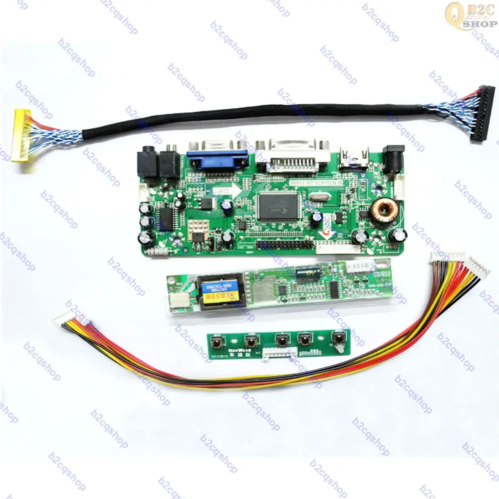 NT68676 Комплект платка контролер LCD екрана за LP171W02 (A4) 1680X1050 HDMI-съвместим DVI VGA аудио Изображение 0