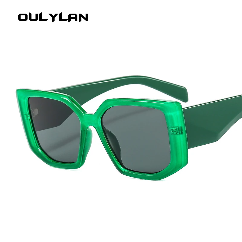 OULYLAN, vintage слънчеви очила, мъжки класически маркови дизайнерски жълти слънчеви очила за жени, очила за пътуване, нюанси UV400 Изображение 3