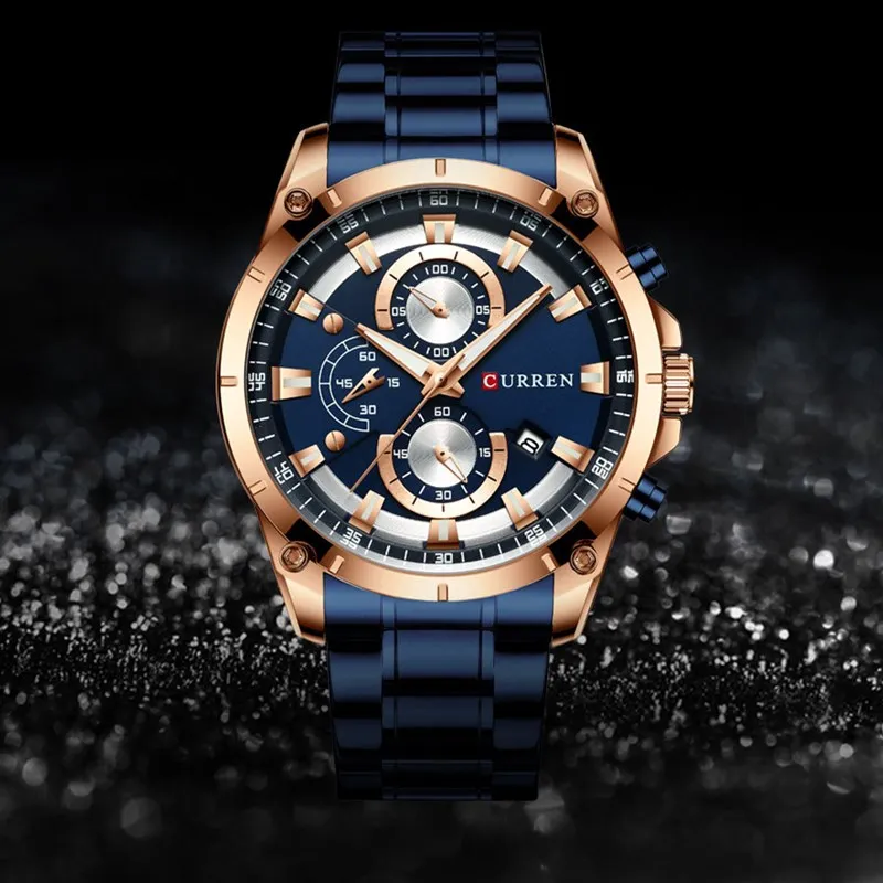 Relogio Masculino / мъжки часовници лукс, висок клас марка, бизнес часовници, мъжки модни ежедневни часовник, кварцов часовник от неръждаема стомана, мъжки подарък Изображение 4