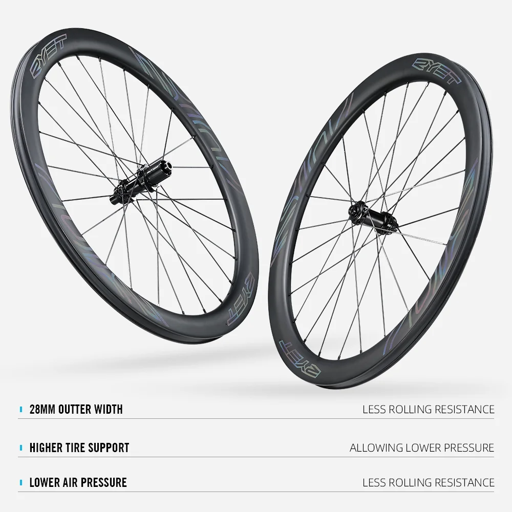 RYET Carbon 700C Пътна Дължината на Пара с дисков спирачка, Керамични Велосипедни Колела, Безстепенно Решаваща Позиция, Спици 1423 2015, Комплект Велосипедни части Изображение 5