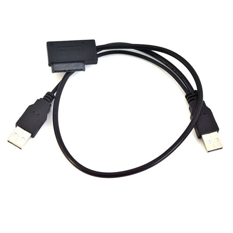 SATA USB 2.0 До 6 + 7Pin Кабел Конвертор Адаптер за Външно Оптично Устройство За Лаптоп CD DVD, PC Line Transfer Оптично устройство Лаптоп Lin Изображение 0