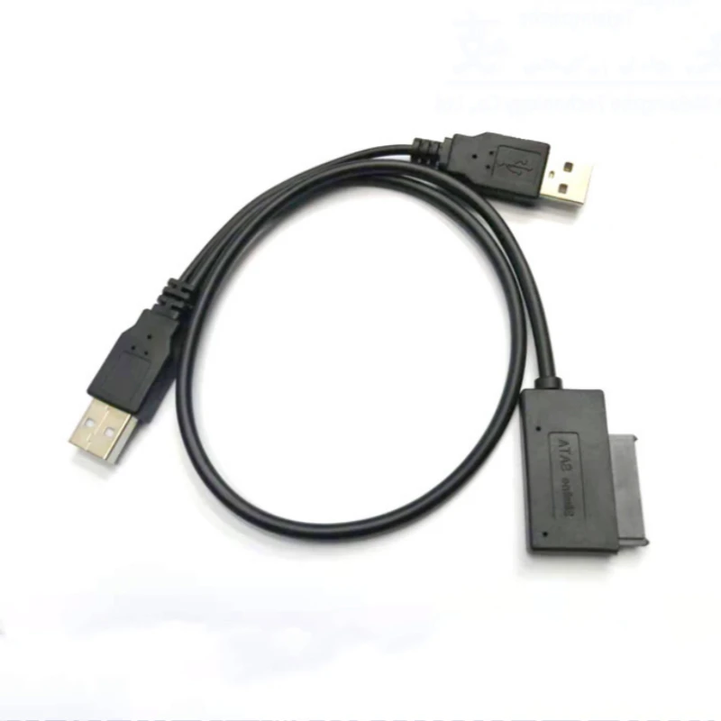 SATA USB 2.0 До 6 + 7Pin Кабел Конвертор Адаптер за Външно Оптично Устройство За Лаптоп CD DVD, PC Line Transfer Оптично устройство Лаптоп Lin Изображение 2