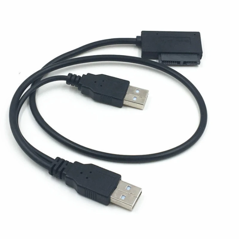 SATA USB 2.0 До 6 + 7Pin Кабел Конвертор Адаптер за Външно Оптично Устройство За Лаптоп CD DVD, PC Line Transfer Оптично устройство Лаптоп Lin Изображение 4