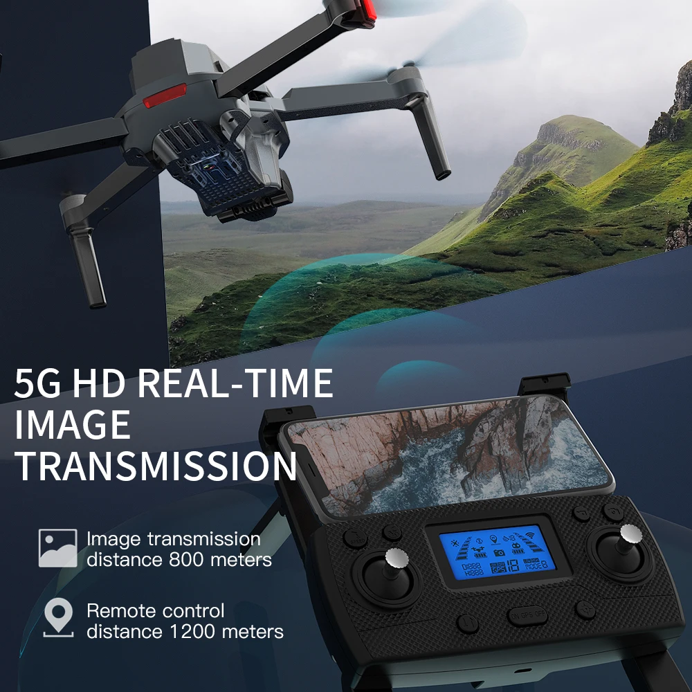 SG907 MAX Мини-Дрон 4K Професионална HD Камера, 3-Аксиален Кардан Бесщеточный 5G GPS SG907 SE RC Самолет RC Квадрокоптер Хеликоптер Играчка Изображение 4