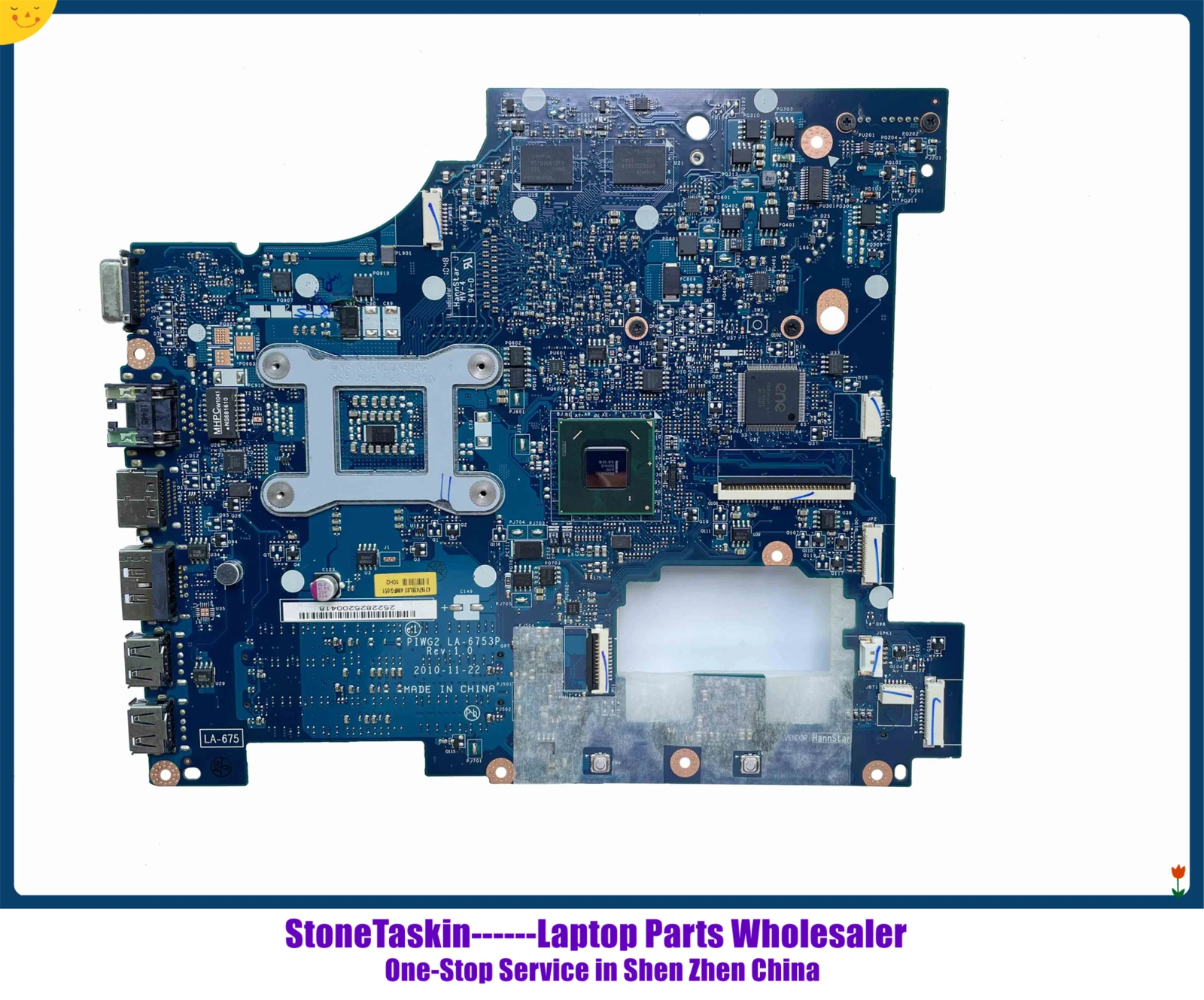 StoneTaskin Благородна PIWG2 LA-6753P ЗА Lenovo Ideapad G570 дънна Платка на лаптоп HM65 PGA989 DDR3 HD6370 1 GB 100% Напълно тестван Изображение 4