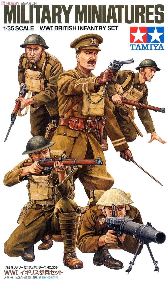 Tamiya 35339 Военни миниатюри в мащаб 1/35 Времето на Първата световна война, Набор от британската пехота, Монтажна Модел, Строителни Комплекти за възрастни, Хоби, направи си САМ Изображение 0