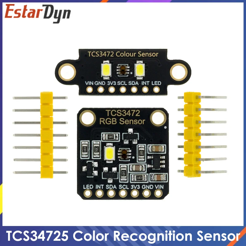 TCS34725 Ниска IR блокиращ филтър на RGB Light Разпознаване на цвят сензор Diy Комплект Електронна печатна платка за програмируемо Arduino Изображение 0