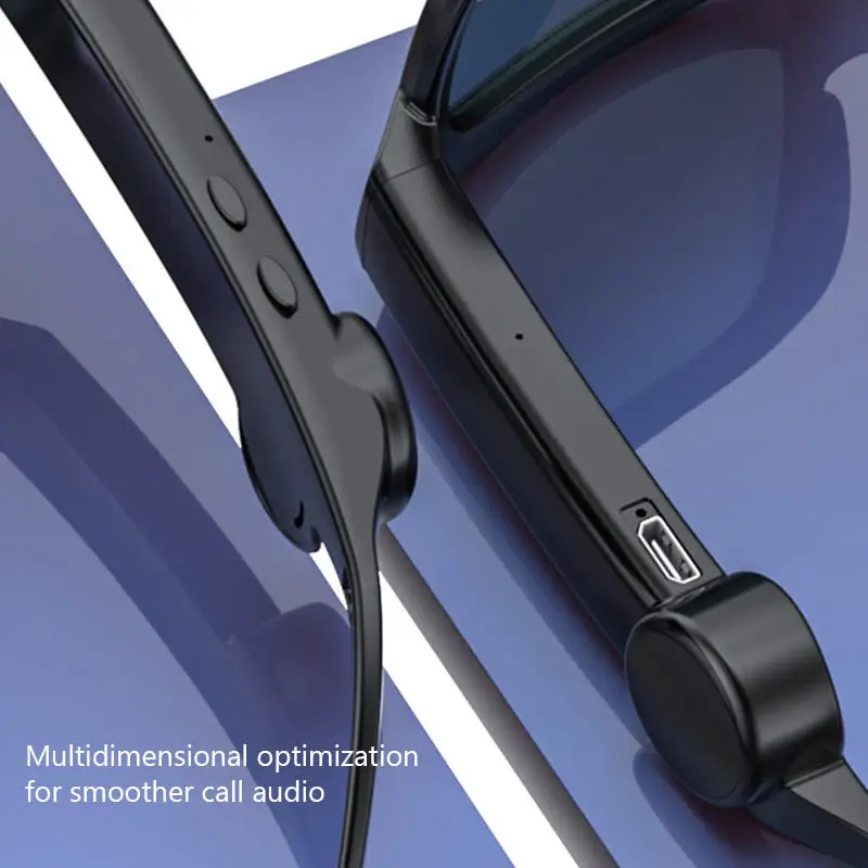 TWS XG88 Bluetooth Smart Точки Слушалки Аудио Хендсфри Спортни Стерео Слънчеви Очила Слушалки Музика HD Звук Изображение 3