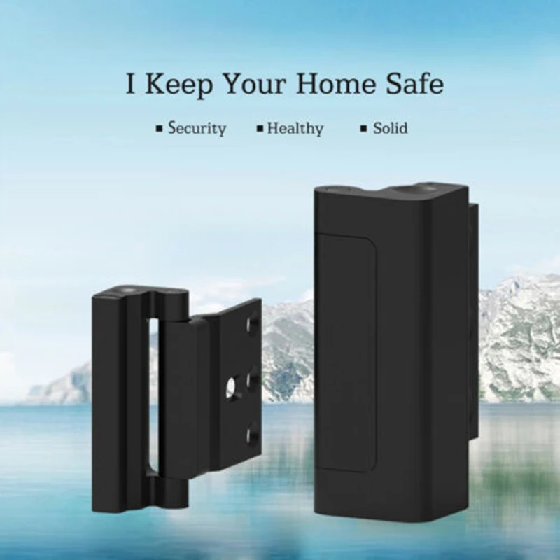 U-образна система за заключване на вратите Security Defender за домашна сигурност, подсилени заключване на вратата Изображение 5