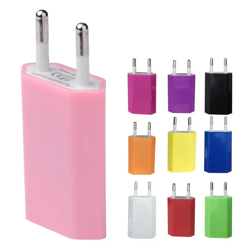 USB Зарядно Устройство за пътуване Plug EU 5 V AC Plug EU Цветна зарядно устройство ще захранване на Корона За Samsung GalaxyIPod За IPhoneSony ForHTC Цифрови Устройства Изображение 0
