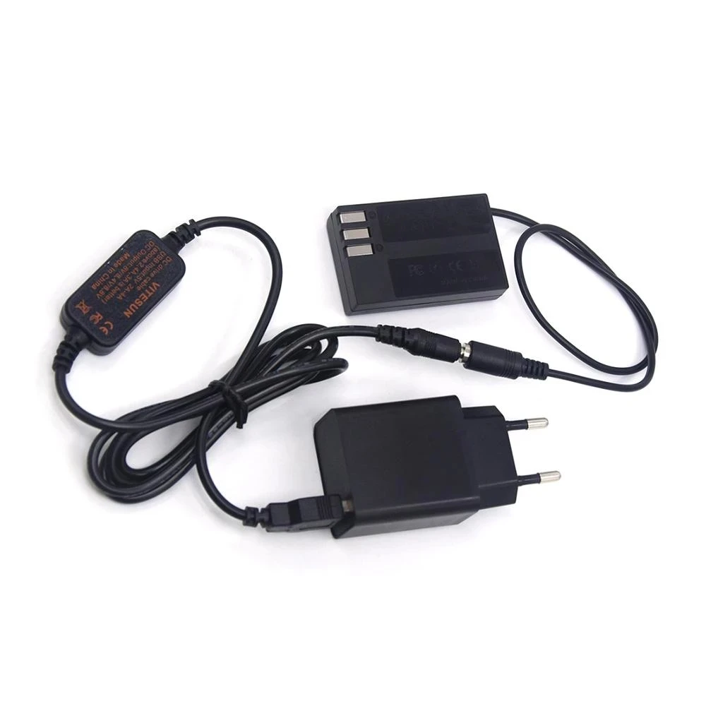 USB кабел, Подходящ за захранване + QC3.0 USB Зарядно устройство + D-LI109 Фиктивен батерия D-DC128 DC Конектор За Pentax K-70 K-50 K 30 K-R, K-2 K-S1, K-S2 Изображение 4