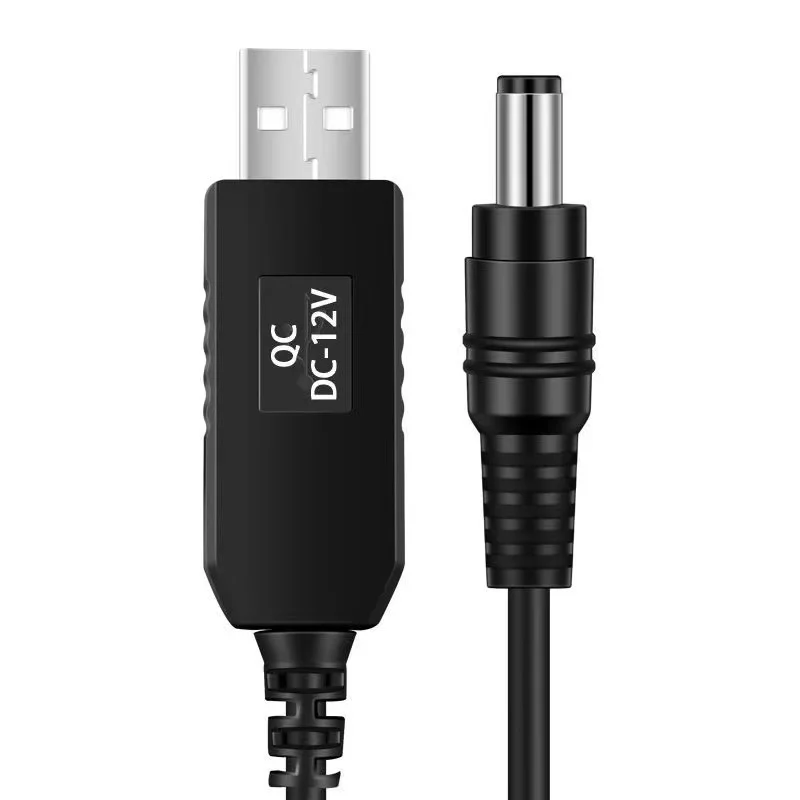 USB Линия на увеличаване на капацитета от dc 5 до dc 9 В 12 В Голяма модул Конвертор USB Кабел-адаптер 2,1x5,5mm Включете USB кабел в повишаващ преобразувател Изображение 3