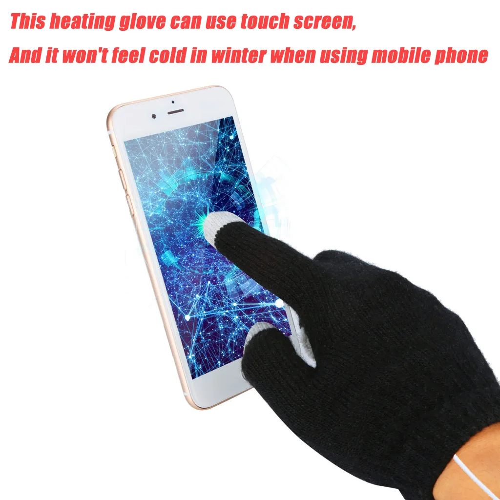 USB Топли Ръкавици С нагревател За Ръце, Електрически Ръкавици С Постоянна Температура, Преносими Меки Зимни Ръкавици С Топъл, Възли Ръкавици За Пълни Отпечатъци Изображение 2