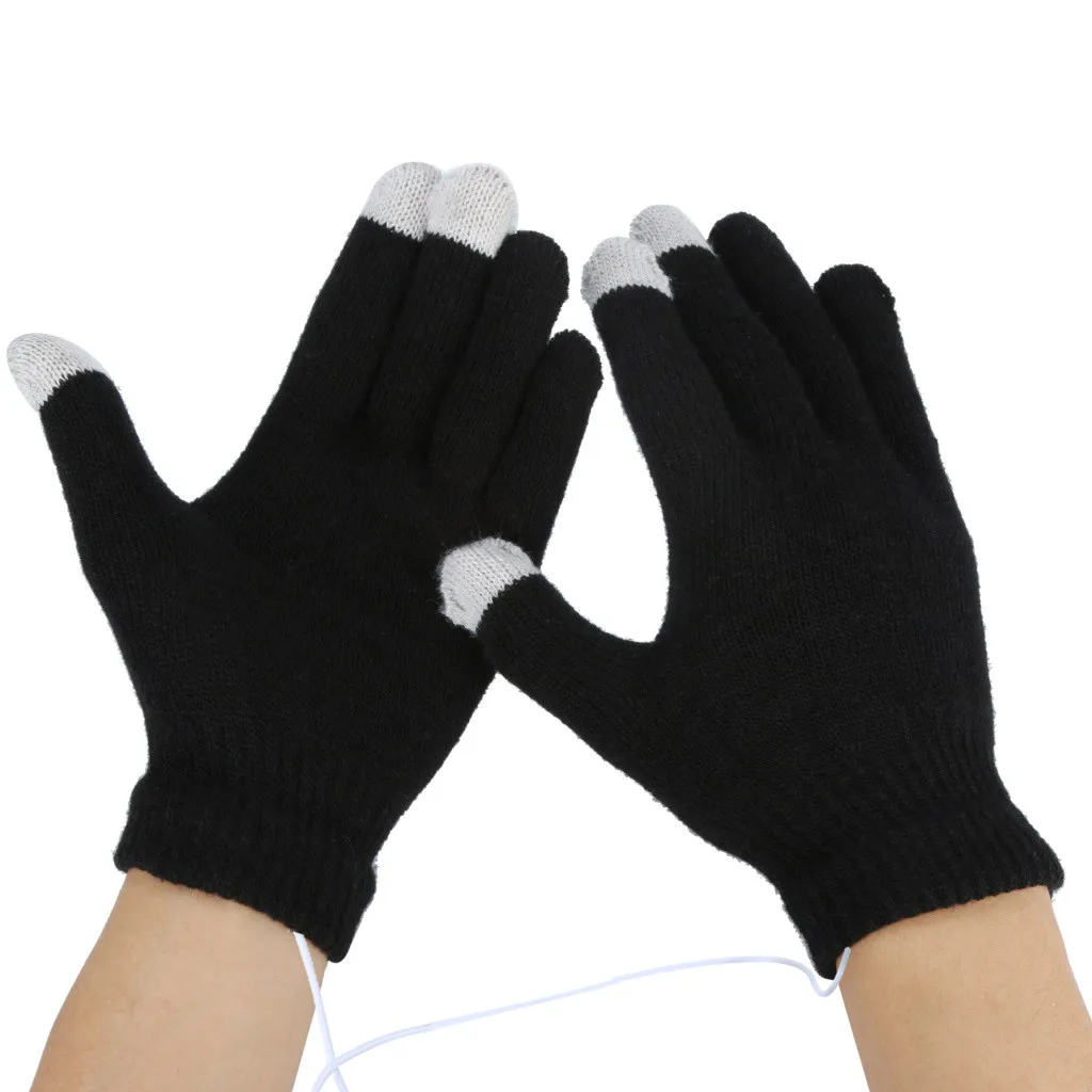 USB Топли Ръкавици С нагревател За Ръце, Електрически Ръкавици С Постоянна Температура, Преносими Меки Зимни Ръкавици С Топъл, Възли Ръкавици За Пълни Отпечатъци Изображение 4