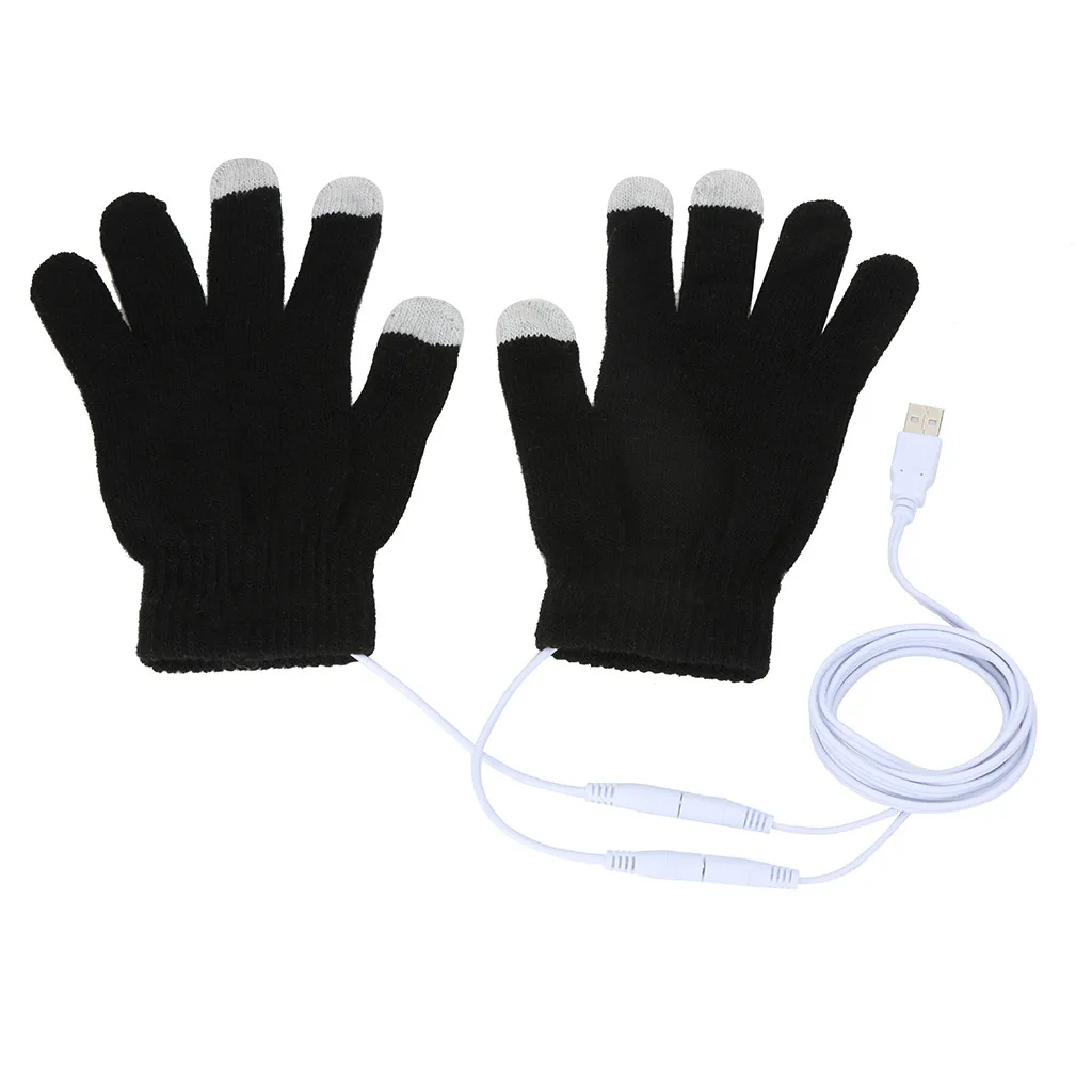 USB Топли Ръкавици С нагревател За Ръце, Електрически Ръкавици С Постоянна Температура, Преносими Меки Зимни Ръкавици С Топъл, Възли Ръкавици За Пълни Отпечатъци Изображение 5