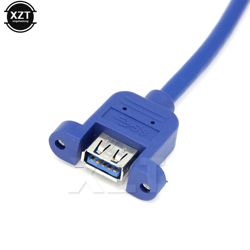 USB3.0 От мъжа към жената USB 3.0 Удлинительный кабел Кабел 0,5 м 0,3 м 1 м и 1,5 м с Отвор за винта за компютърна мишка игри Изображение 4