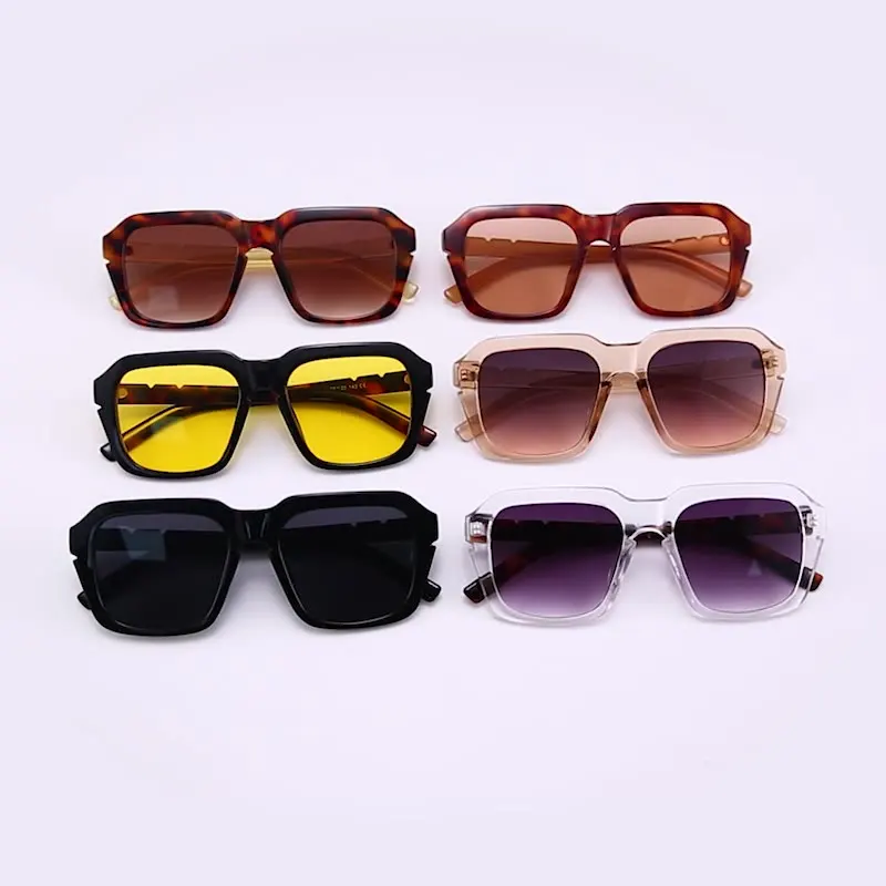 XIU 2023 Нови квадратни маркови дизайнерски дамски слънчеви очила, модерен точки, Директна доставка, UV400 Oculos  Изображение 3