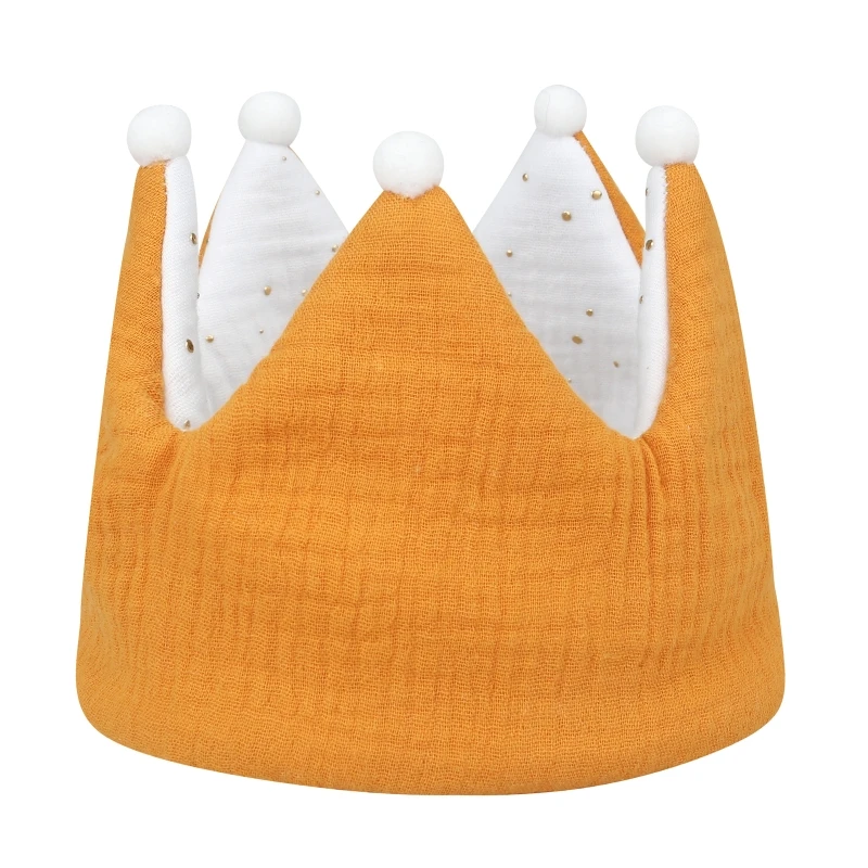 Y55B Детска шапчица с корона, празни бутилки за деца, шапчица-капор за новородено, бебешки шапки Изображение 2