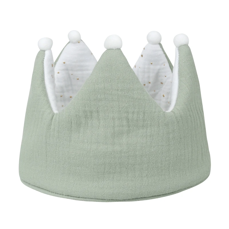 Y55B Детска шапчица с корона, празни бутилки за деца, шапчица-капор за новородено, бебешки шапки Изображение 3