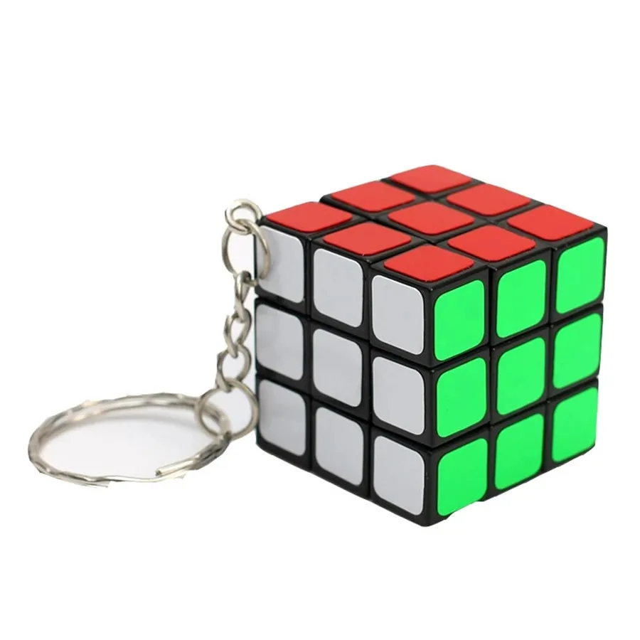 ZCUBE Магически Куб Ключодържател Професионален 3x3x3 Магистралата Куб Пъзел Окачване Mini Cubo Magico Образователни Играчки, Подаръци За Деца Изображение 2