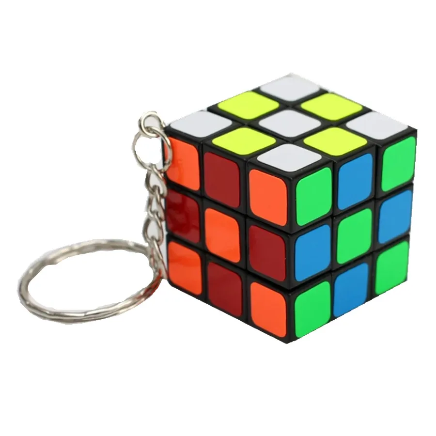 ZCUBE Магически Куб Ключодържател Професионален 3x3x3 Магистралата Куб Пъзел Окачване Mini Cubo Magico Образователни Играчки, Подаръци За Деца Изображение 3