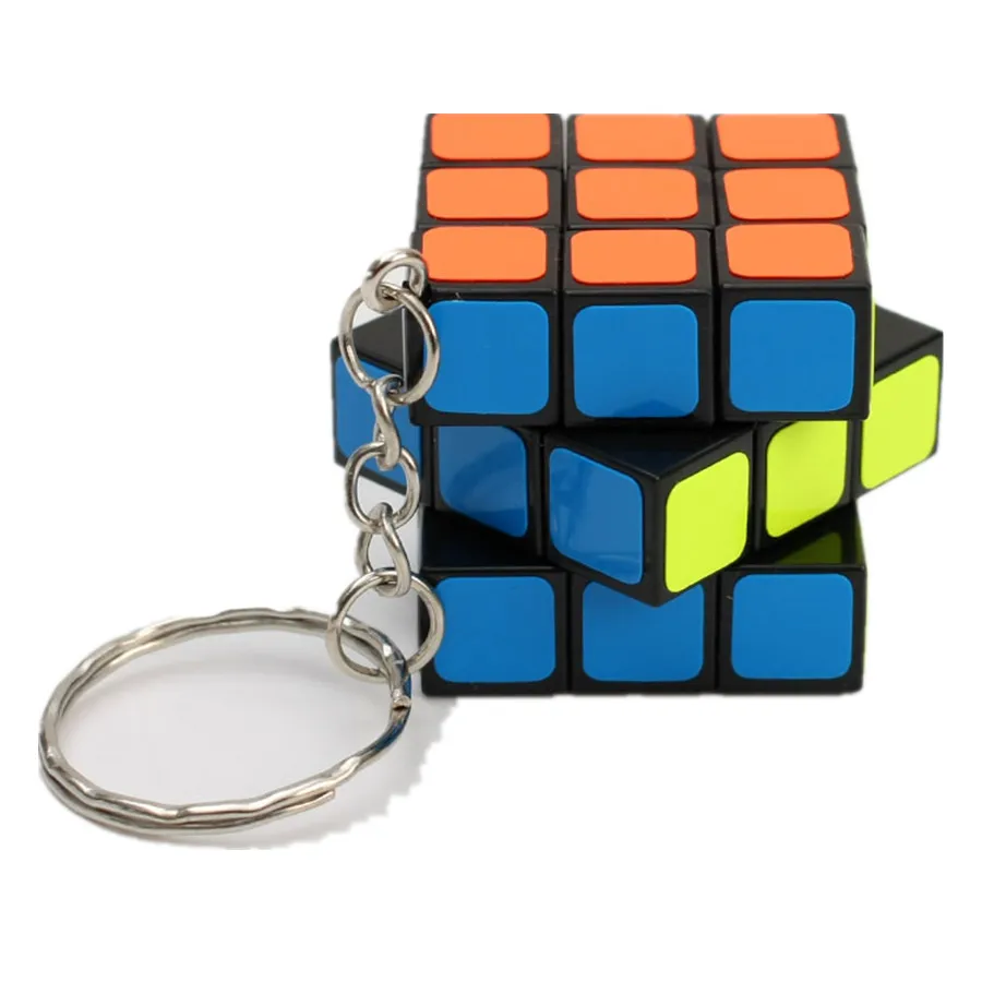 ZCUBE Магически Куб Ключодържател Професионален 3x3x3 Магистралата Куб Пъзел Окачване Mini Cubo Magico Образователни Играчки, Подаръци За Деца Изображение 5