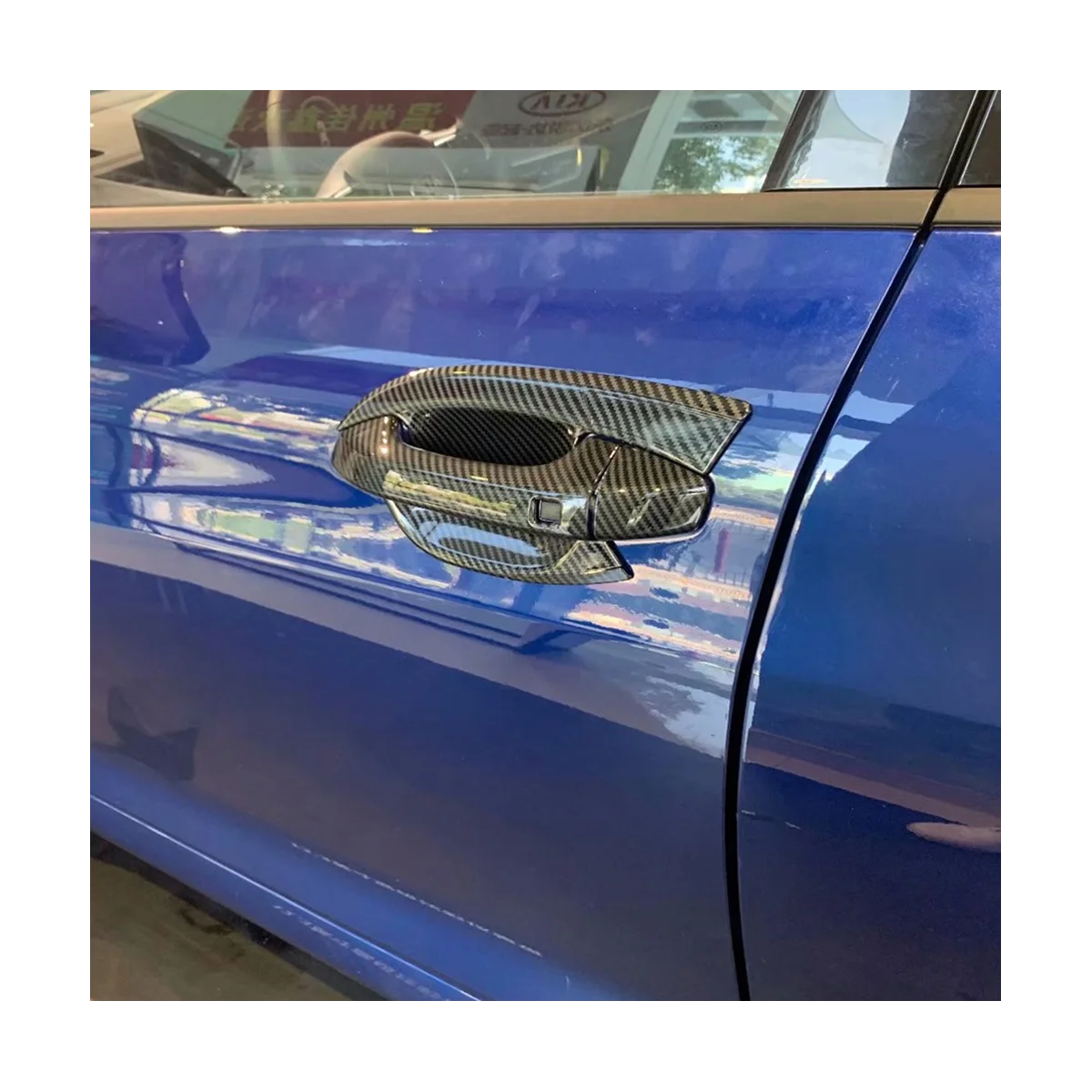 Автомобилна врата копчето от въглеродни влакна, капакът на чашата, за довършителни работи на устната чаши, затвори, във форми, украса за K5 2020 2021 2022 Изображение 2