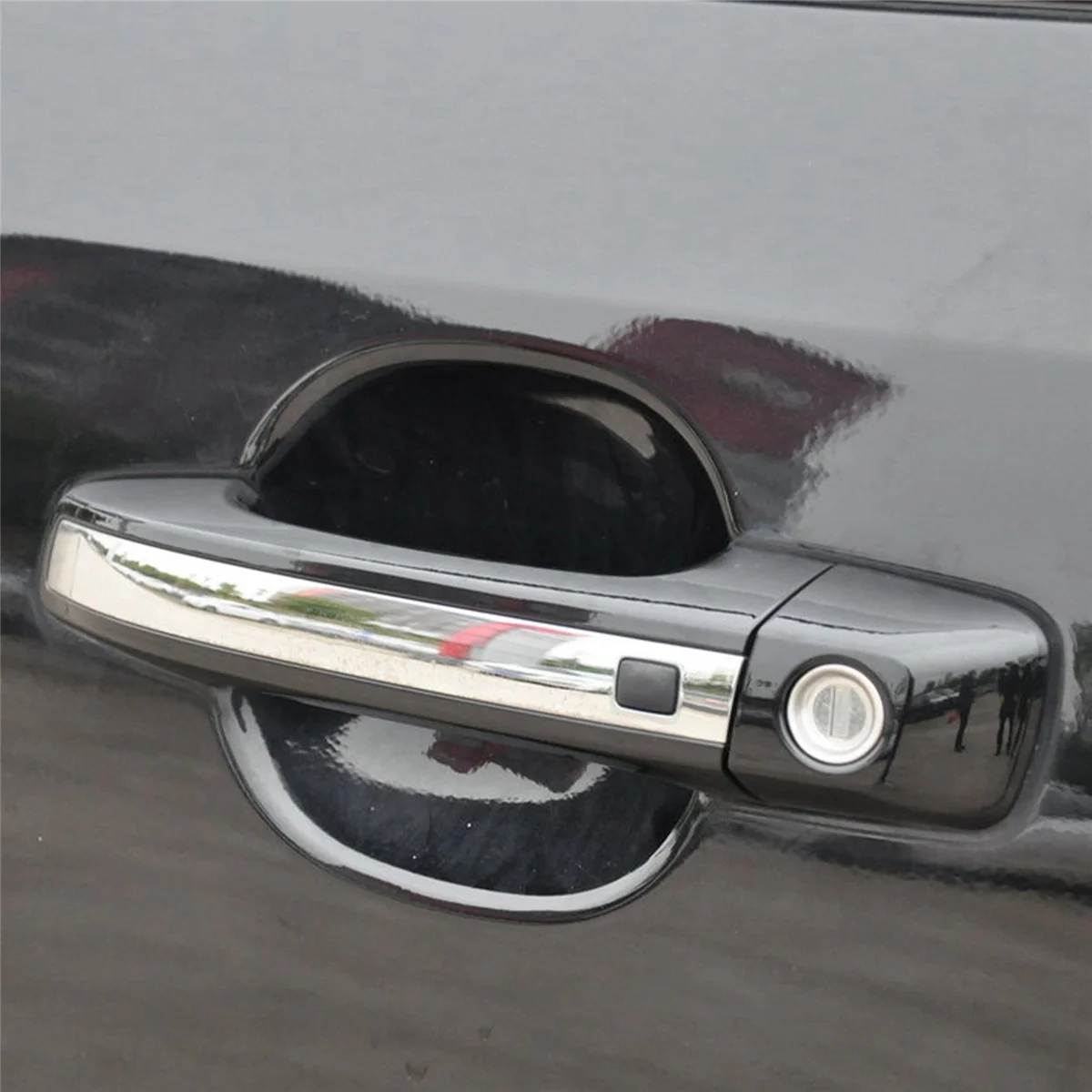 Автомобилна Предна Хромирана Външна Врата копчето LH за KIA Borrego Mohave 2008-2015 Външна Врата Дръжка С Бутон 826512JD00 Изображение 4