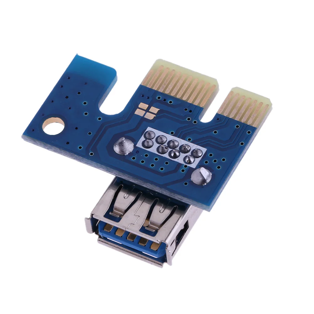 Адаптер PCI E X1 PCIe 1X USB 3.0 Адаптер Със Защита От Окисляване Стабилна Предаването на Сигнала за PCI Express Странично Mining Миньор Изображение 2