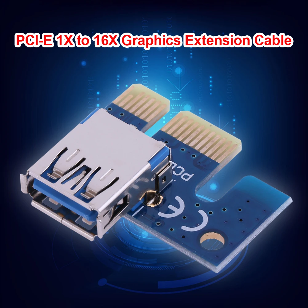 Адаптер PCI E X1 PCIe 1X USB 3.0 Адаптер Със Защита От Окисляване Стабилна Предаването на Сигнала за PCI Express Странично Mining Миньор Изображение 4