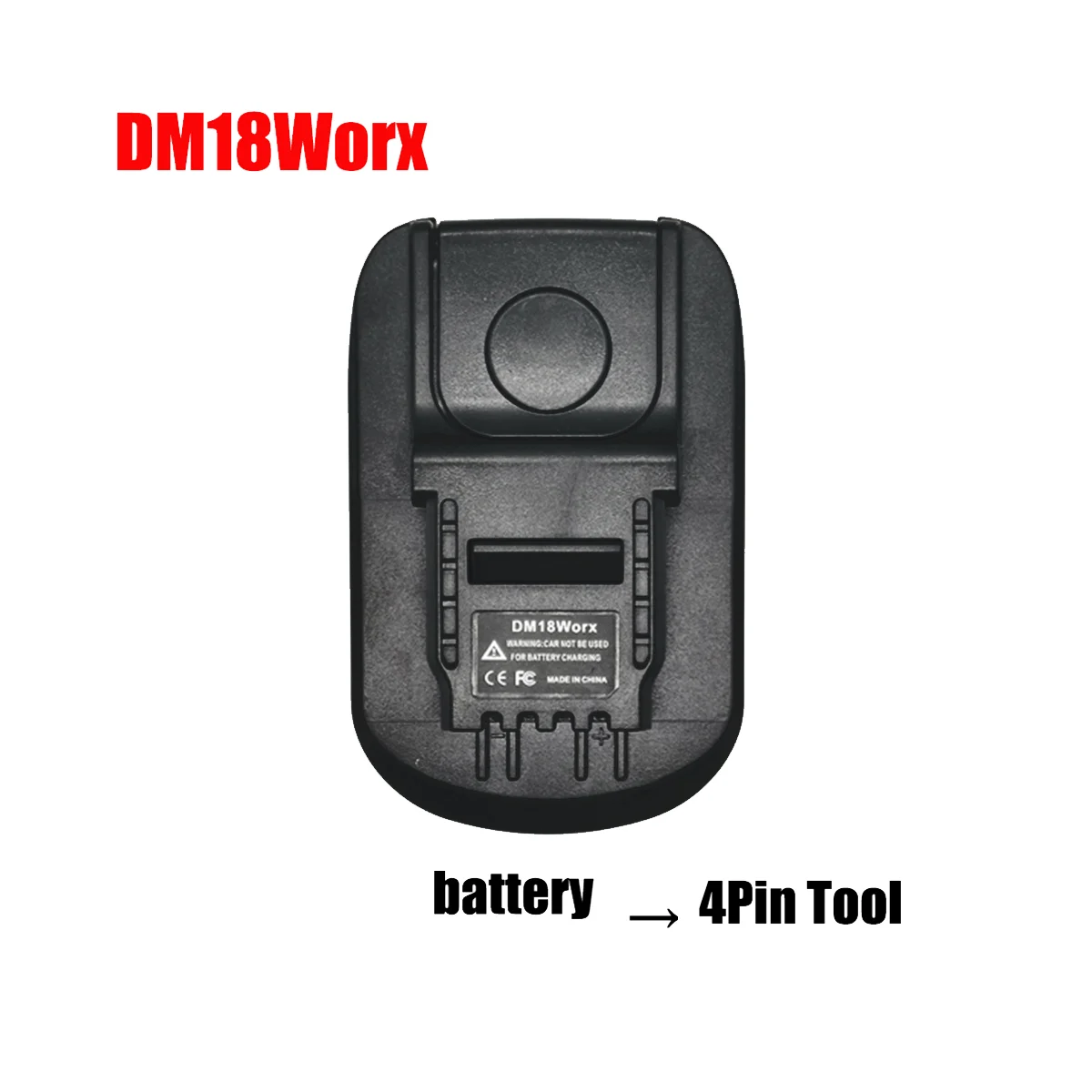 Адаптер за литиево-йонна батерия Makita/Bosch/Dewalt/Milwaukee M 18 18V на инструмента Worx 4PIN Battery Използвайте DM18WORX Изображение 4