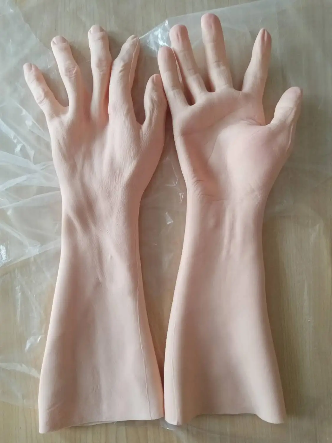 Актуализация 6G 40 см, Специално за старец с имитация на кожа U Силиконова реалистична ръкавица за ръце за травестит-травестит Изображение 0