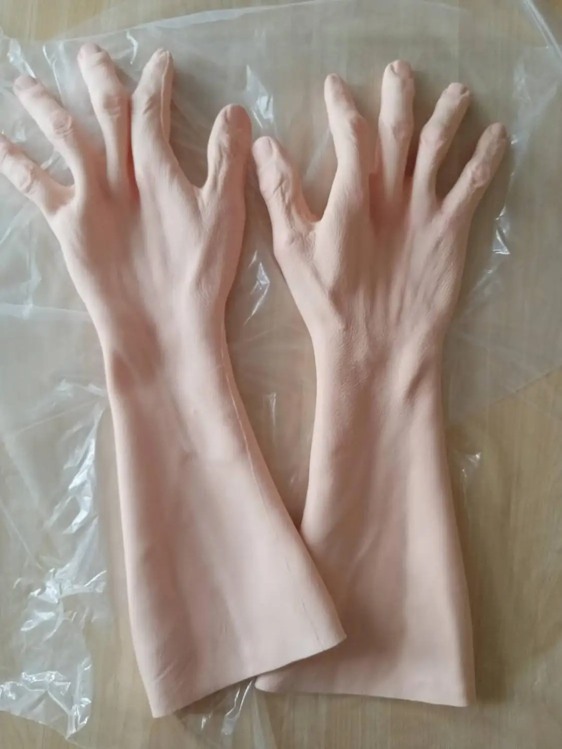 Актуализация 6G 40 см, Специално за старец с имитация на кожа U Силиконова реалистична ръкавица за ръце за травестит-травестит Изображение 5