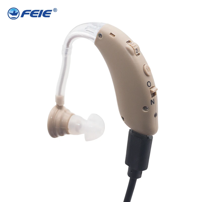 Акумулаторна Bluetooth Цифрови Слухови Апарати BTE С Регулируем Тон Усилвател на Звука Преносим Глух Възрастен S-25A Изображение 3