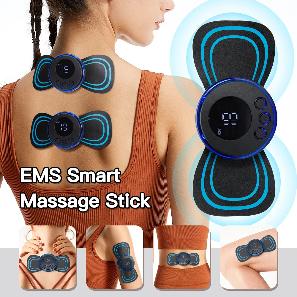 Акумулаторна масажор за врата Електрически Масаж на врата EMS Помощ за масаж на шийните прешлени и за облекчаване на мускулни болки Изображение 0
