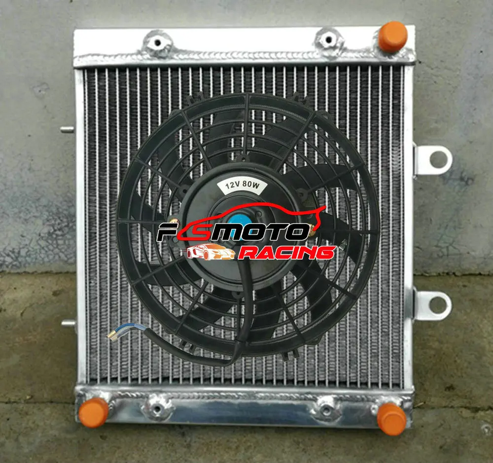 Алуминиев радиатор + вентилатор за Polaris Sportsman 450 500 ХО 570 EFI 4x4 400 1240520 1240152 1240305 Изображение 0