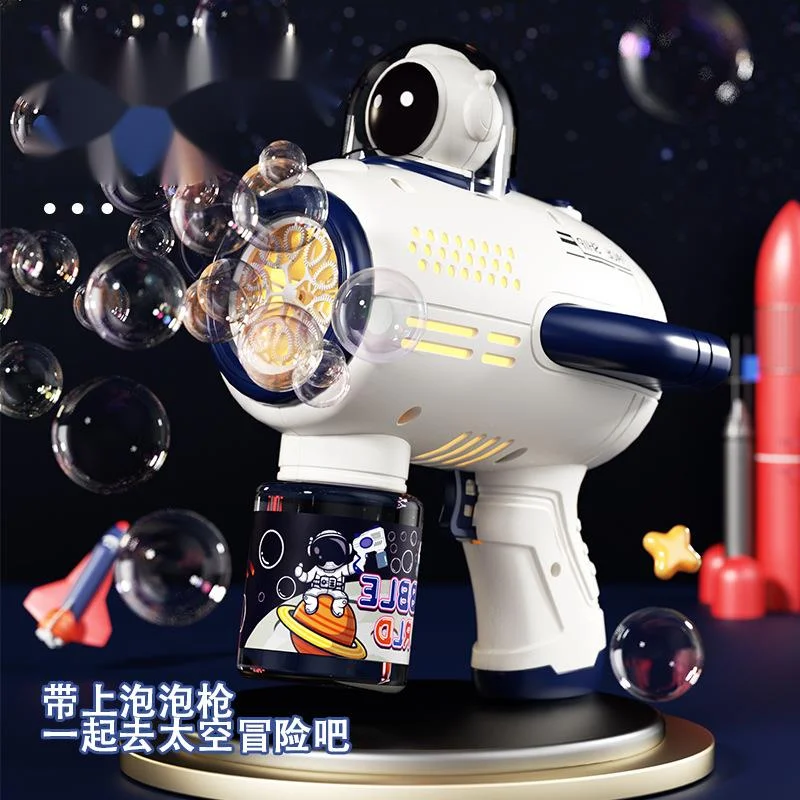 Астронавт, играчка пистолет за сапунени мехури, ръчно вентилатор за сапунени мехури, играчка на открито, детски подарък за рожден ден Изображение 1