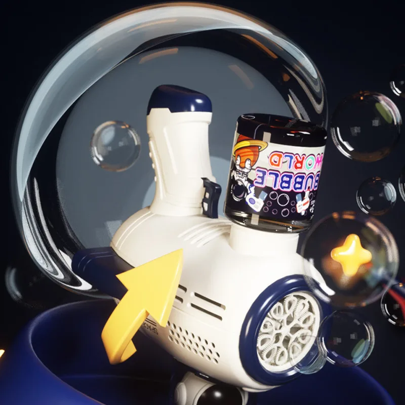 Астронавт, играчка пистолет за сапунени мехури, ръчно вентилатор за сапунени мехури, играчка на открито, детски подарък за рожден ден Изображение 3