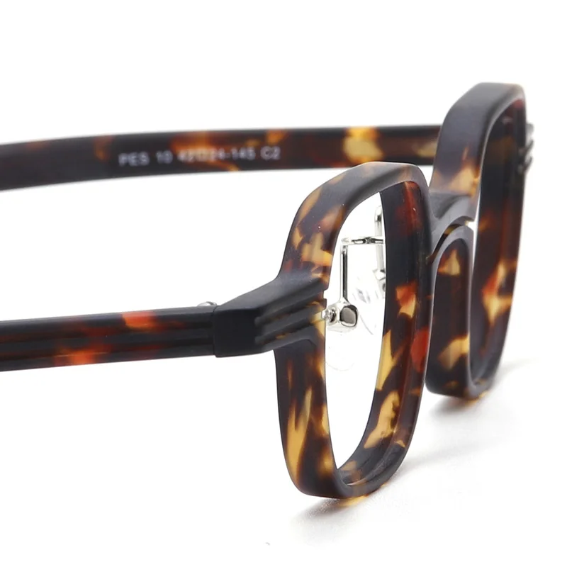 Ацетатные рамки за очила, квадратни реколта оптични очила, очила за далекогледство, предписани очила на японския дизайнер в ретро стил Изображение 5
