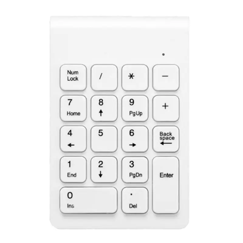 Безжична цифрова клавиатура, 2.4ghz, 18 клавиши, цифрова клавиатура за лаптопи, таблети, QW Изображение 2
