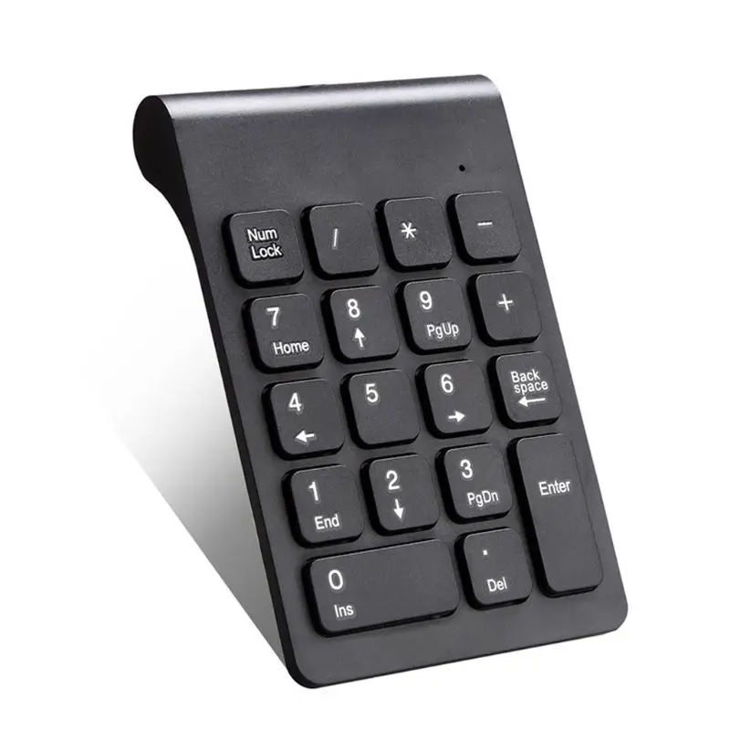 Безжична цифрова клавиатура, 2.4ghz, 18 клавиши, цифрова клавиатура за лаптопи, таблети, QW Изображение 3