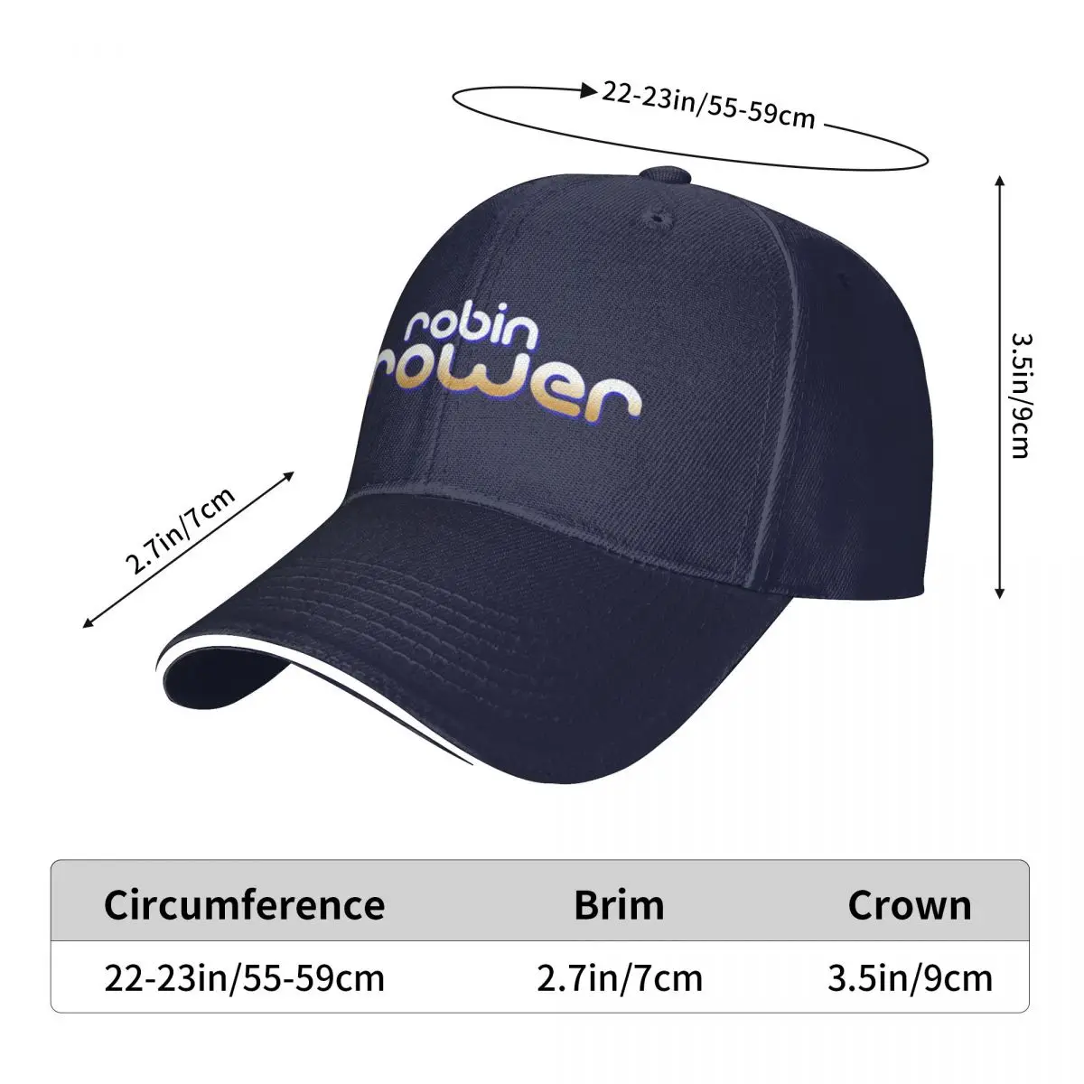 Бейзболна шапка с логото на Trower робин, шапка за голф, шапка за коня, бейзболна шапка за мъже и жени Изображение 5