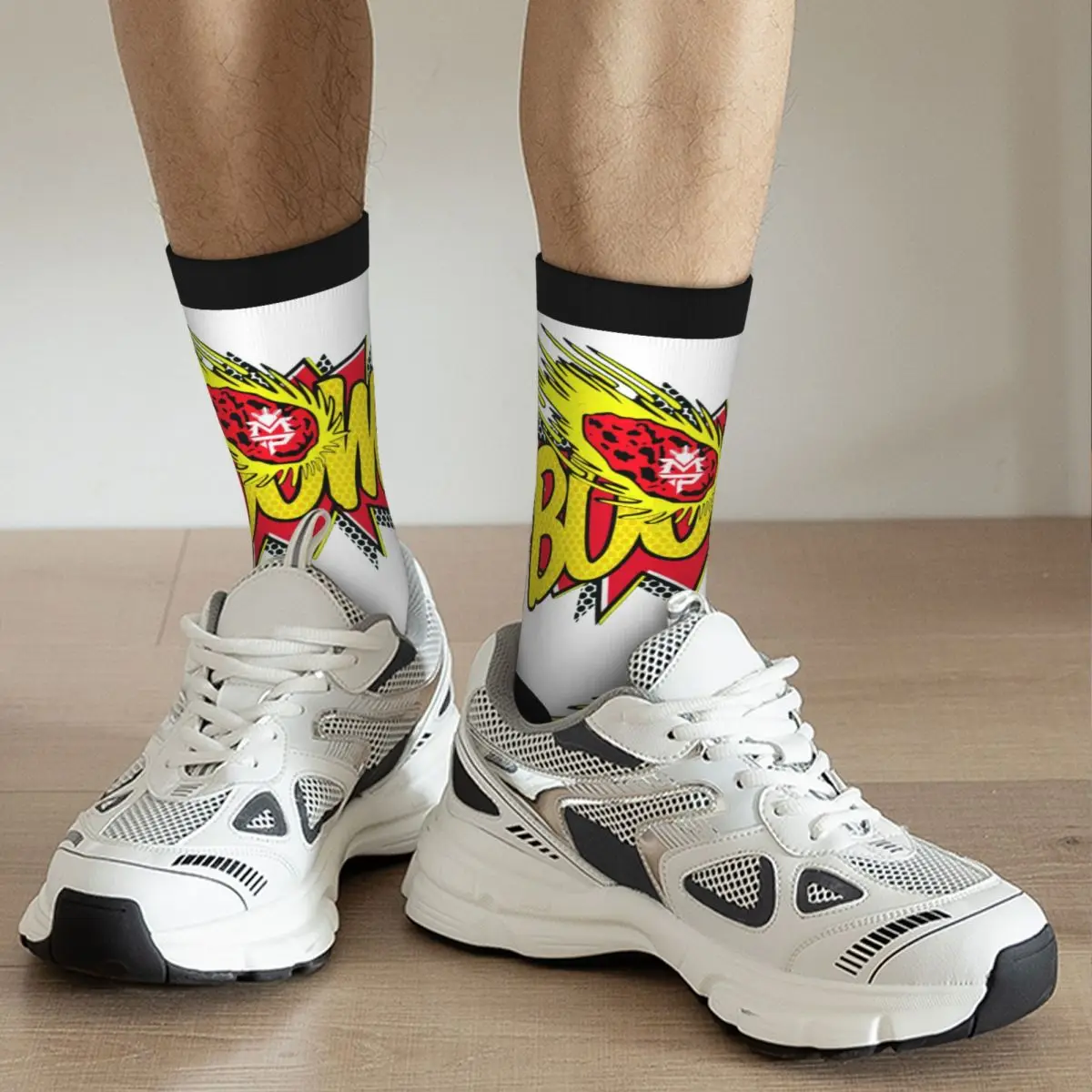 Боксовия отглеждане на Филипините 5 Mannys And Pacquiaos най-Добрата покупка Забавни компресия чорапи в ретро стил Изображение 4