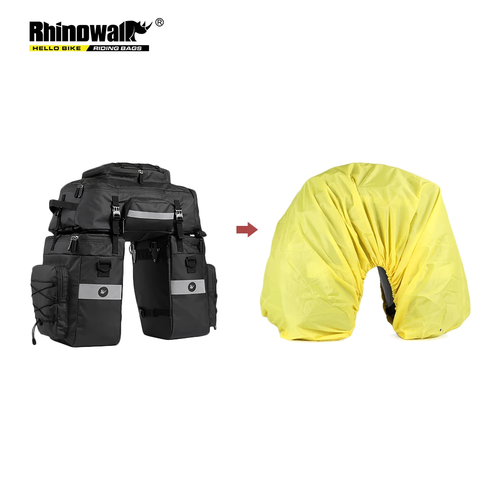 Велосипедна чанта Rhinowalk, непромокаеми дрехи за дъжд, Багажная чанта, прахоустойчив, Водоустойчив калъф, предпазни средства, Сгъваем капак, за да Кошницата Изображение 2