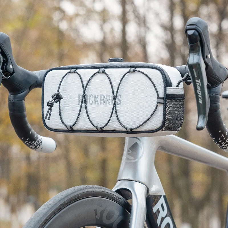 Велосипедна чанта ROCKBROS ROAD TO SKY Голям Капацитет, чанта за каране на волана, велосипедна чанта на предната прашка, чанта за закачалки на главоболие част Изображение 3
