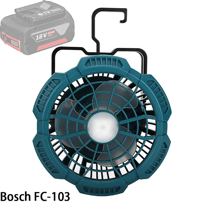 Вентилатор на тавана с външен Акумулатор FC103 Подходящ За Литиева батерия Makita Dewalt, Bosch Milwaukee Black &Decker 14,4-18V С Подсветка Изображение 1