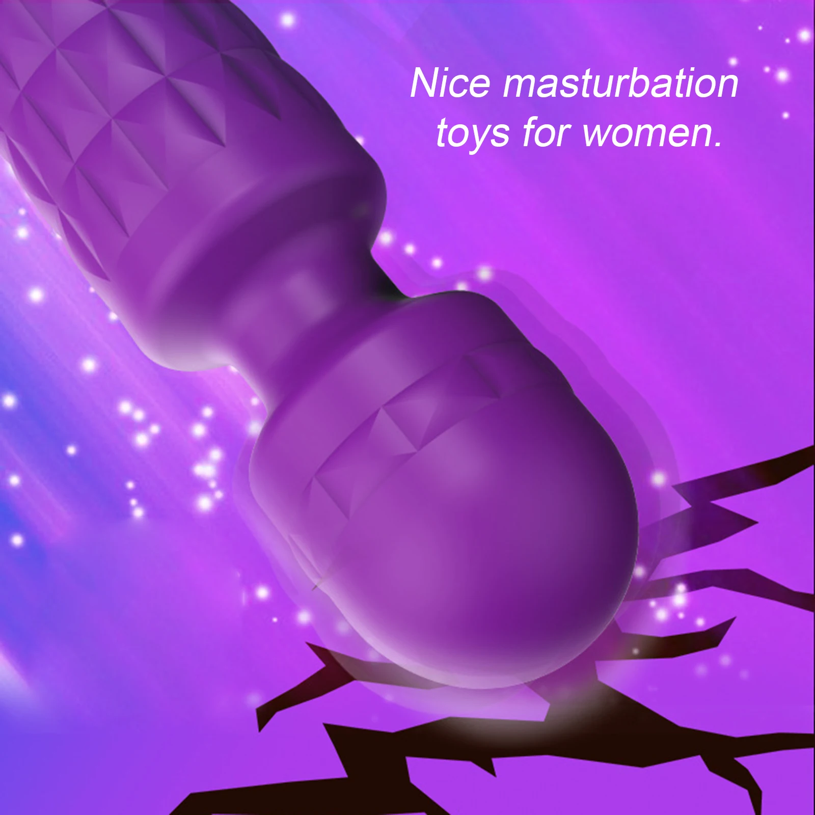 Вибратор за женската мастурбация, масажна пръчка, приятна за кожата на силиконова функция отопление Изображение 5
