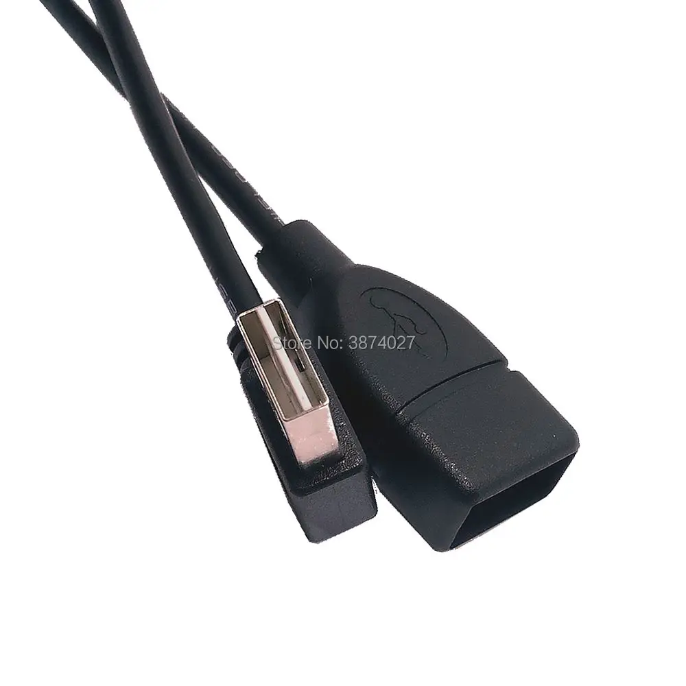 Висококачествен Заден Дизайн 100 см/1 m USB 2.0 с леви и десни Ъгъл от 90 градуса от мъжа към Жената удлинительный кабел Изображение 4